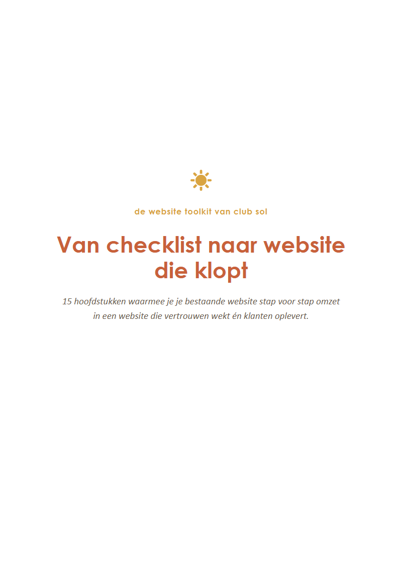 Titelpagina van de website toolkit